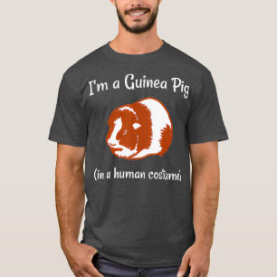 Camiseta Sou um porco guineense numa fantasia humana engra