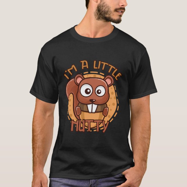 Camiseta Sou Um Pouco Nojento - Esquilo Engraçado (Frente)