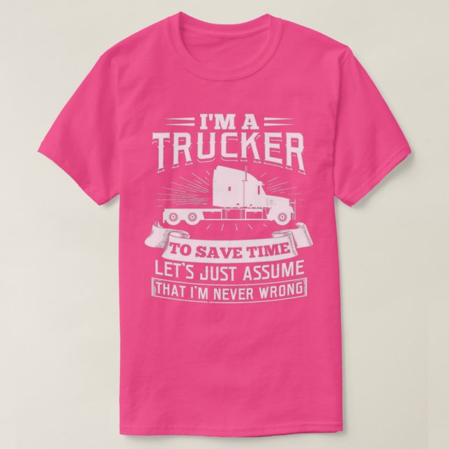 Camiseta Sou um presente de transporte de caminhoneiros (Frente do Design)