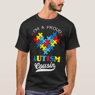 Camiseta Sou um Primo Orgulhoso do Autismo Conscientização