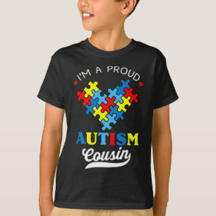 Camiseta Sou um primo orgulhoso do autismo Conscientização