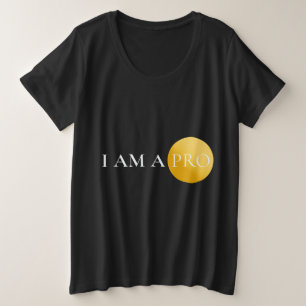 Camiseta SOU UM PRO   Minimalista Motivacional 