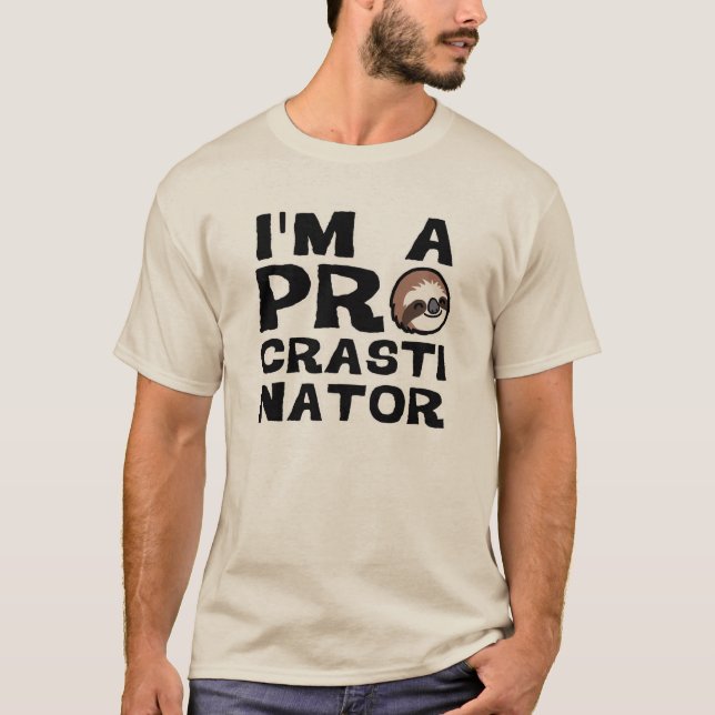 Camiseta Sou um PROCrastinator (Frente)