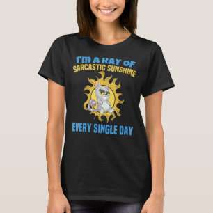 Camiseta Sou Um Raio De Sol Sarcástico Todos Os Dias