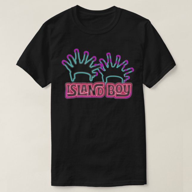 Camiseta Sou um Rapaz da Ilha dos Rapazes Ima So Island Boy (Frente do Design)
