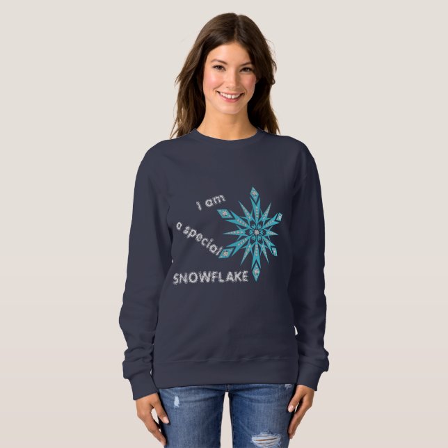 Camiseta Sou um SNOWFLAKE especial (Frente Completa)