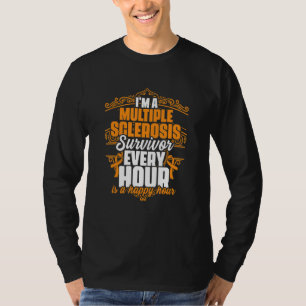 Camiseta Sou um sobrevivente de esclerose múltipla Apoio à 