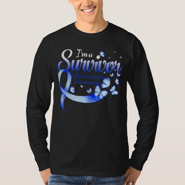 Camiseta Sou um Sobrevivente Guillain Barre Sindrome Consci (Frente)