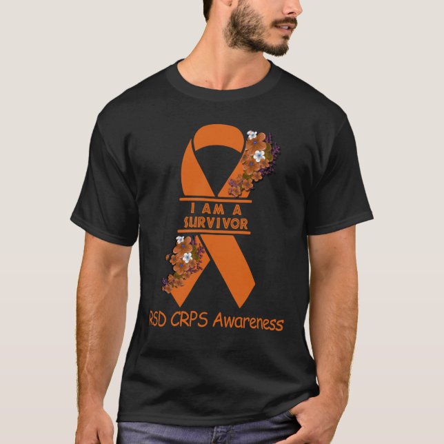 Camiseta Sou Um Sobrevivente RSD Sensibilização CRPS (Frente)