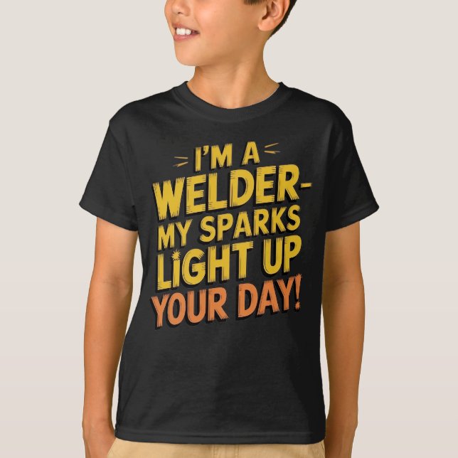 Camiseta Sou um soldado | Citação do Funny Welder (Frente)