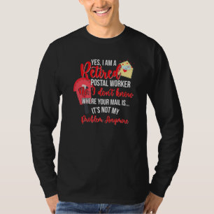 Camiseta Sou Um Trabalhador Postal Aposentado Carteiro Apos