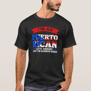 Camiseta Sou um vamos porto-riquenho que assume Puer porto-