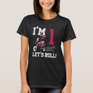 Camiseta Sou um Vamos Roll primeiro aniversario Sirt Bike M