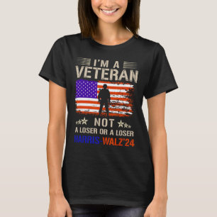 Camiseta Sou um Veterano, não um Sucker ou perdedor Anti Tr