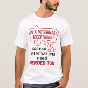 Camiseta Sou um Veterinário, porque Heroes cita