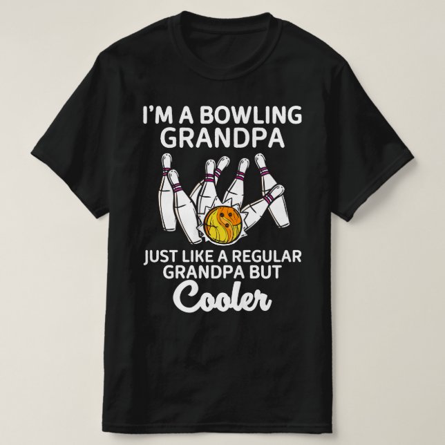 Camiseta Sou um vovô Boliche (Frente do Design)