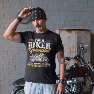 Camiseta Sou um vovô de moto de Biker, vovô