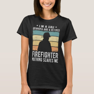 Camiseta Sou um vovô Pai e um bombeiro aposentado