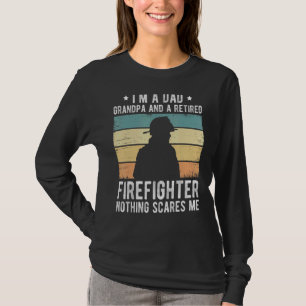 Camiseta Sou um vovô Pai e um bombeiro aposentado