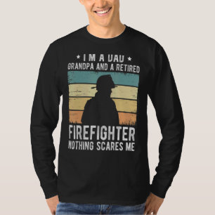 Camiseta Sou um vovô Pai e um bombeiro aposentado
