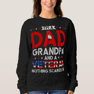 Camiseta Sou um vovô Pai e um veterano Gr