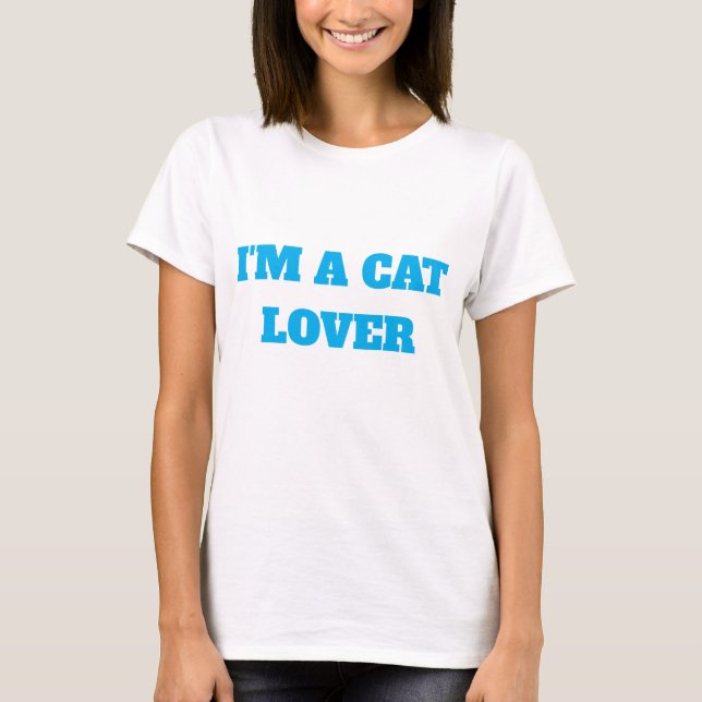 CAMISETA SOU UMA AMANTE DE GATOS-BÁSICO (Frente)