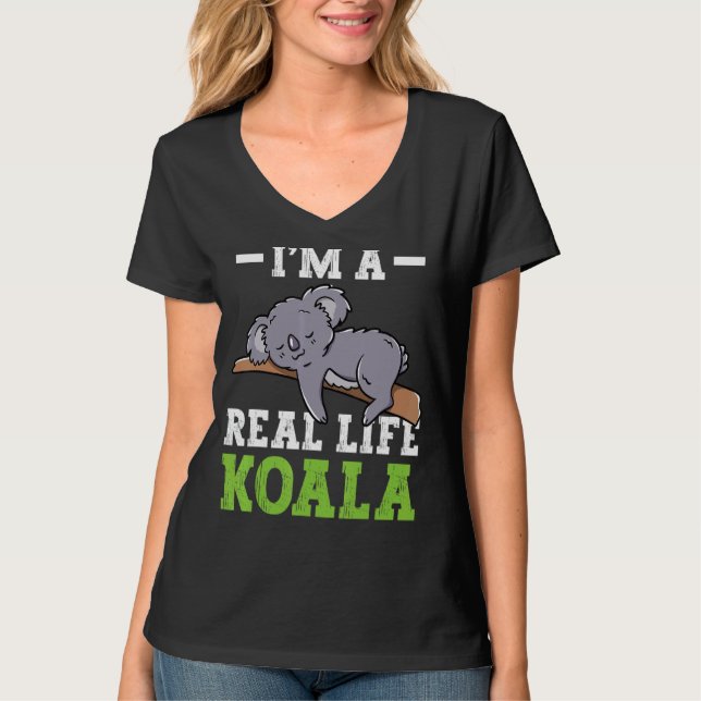 Camiseta Sou uma anima Koala Cute Koalas Koala Bear (Frente)