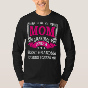 Camiseta Sou uma avó e uma vovó Excelente sem cicatriz