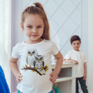 Camiseta Sou uma coruja, ouve-me, galinha! Camisa-T
