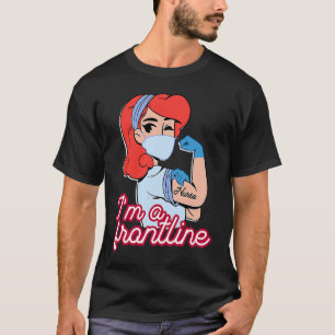 Camiseta Sou uma enfermeira de primeira linha