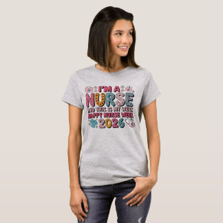 Camiseta Sou Uma Enfermeira Feliz Semana Das Enfermeiras Ma