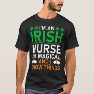 Camiseta Sou uma enfermeira irlandesa no dia 1 de São Patri