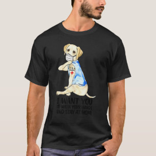 Camiseta Sou uma Enfermeira Tatuagem Cute Labrador na Cara