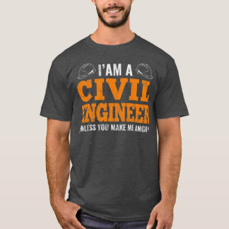 Camiseta Sou uma Engenheiro civil Piadas de engenharia civi