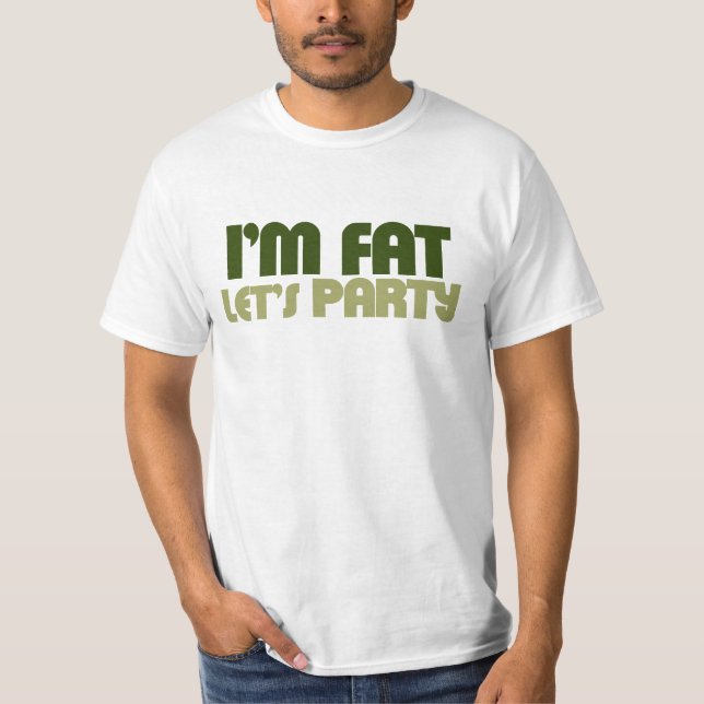 Camiseta Sou uma festa de vamos gordo (Frente)
