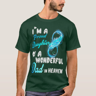 Camiseta Sou uma Filha Orgulhosa de um Pai Maravilhoso no C