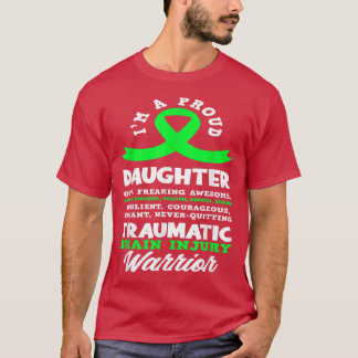 Camiseta Sou uma Filha Orgulhosa Traumática Ferida no Céreb