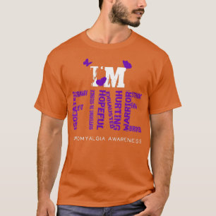 Camiseta Sou uma fina Fibromialgia Guerreira Fibro-Consciên