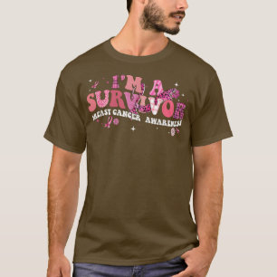 Camiseta Sou uma fita rosa de consciência sobre Cancer de s