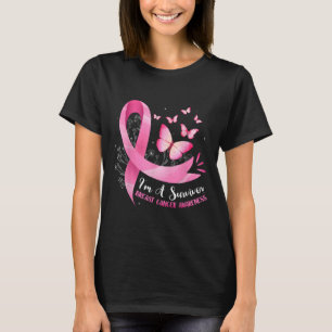 Camiseta Sou uma fita rosa de consciência sobre Cancer de s