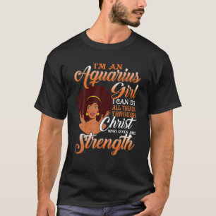 Camiseta Sou Uma Garota Aquária Que Posso Fazer Tudo Hoje