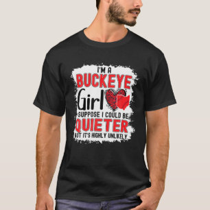 Camiseta Sou Uma Garota Buckeye Estado De Ohio Para Mulhere