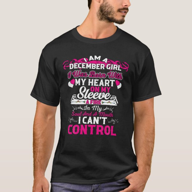 Camiseta Sou Uma Garota De Dezembro (Frente)