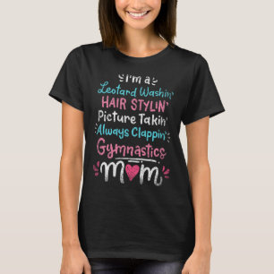 Camiseta Sou Uma Ginástica De Cabelo De Lavagem Leotard, Mã