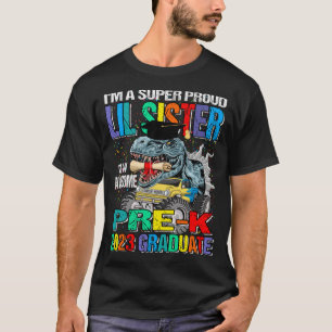 Camiseta Sou uma Irmã Muito Orgulhosa De Um Adorável Pré-K