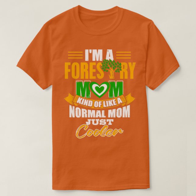 Camiseta Sou uma mãe florestal como uma Mãe mais fria (Frente do Design)
