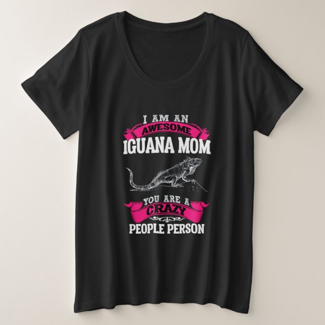 Camiseta Sou uma mãe Iguana incrível (Frente do Design)