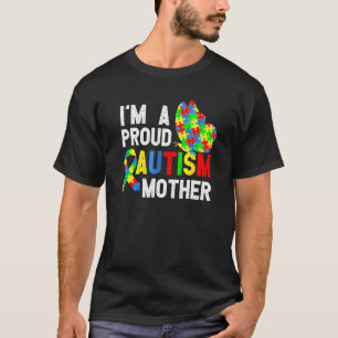 Camiseta Sou Uma Mãe Orgulhosa de Autismo de Um Guerreiro