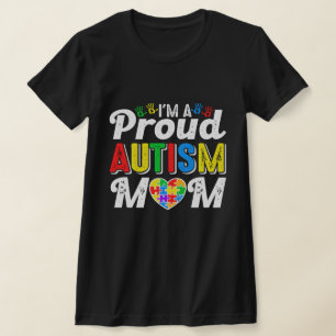 Camiseta Sou uma Mãe Orgulhosa de Autista, Mãe de Criança A