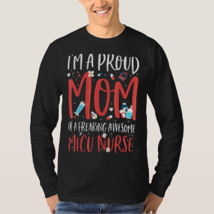 Camiseta Sou Uma Mãe Orgulhosa De Uma Enfermeira Micu Fantá